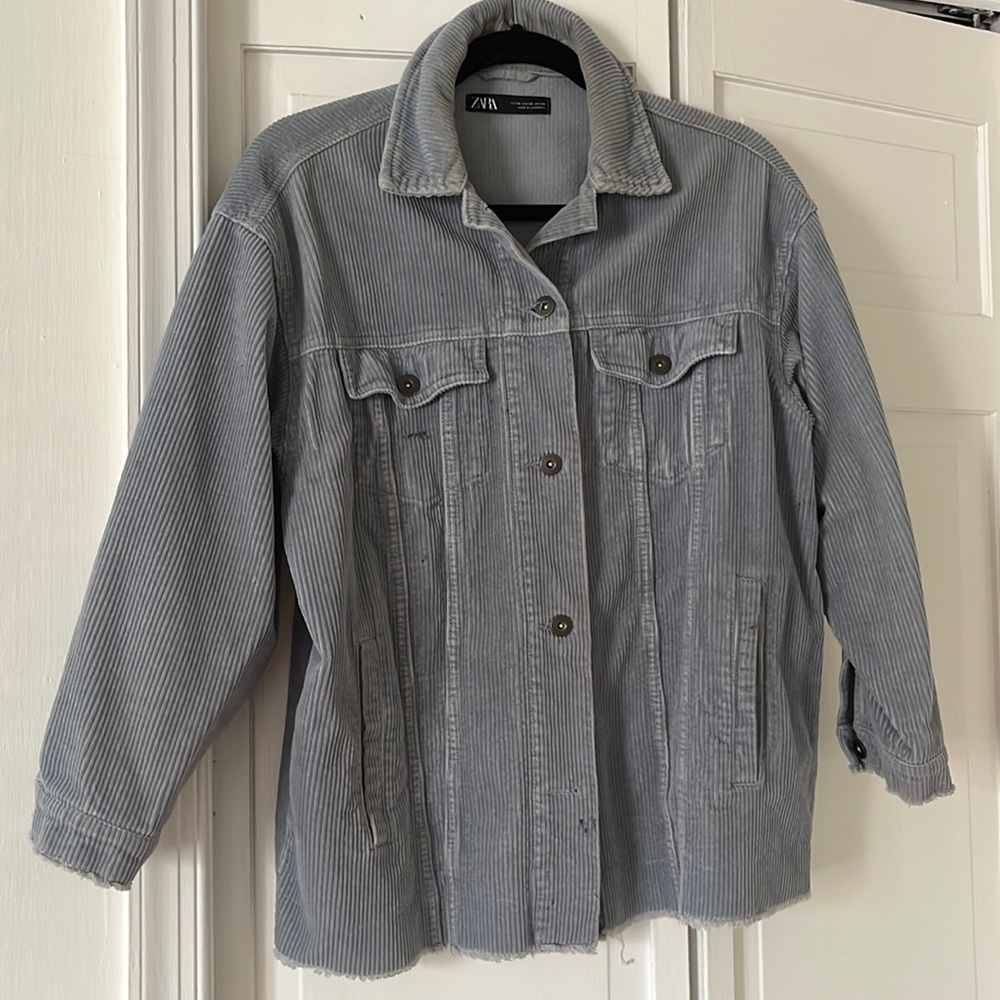 Zara Corduroy Boxy Overshirt